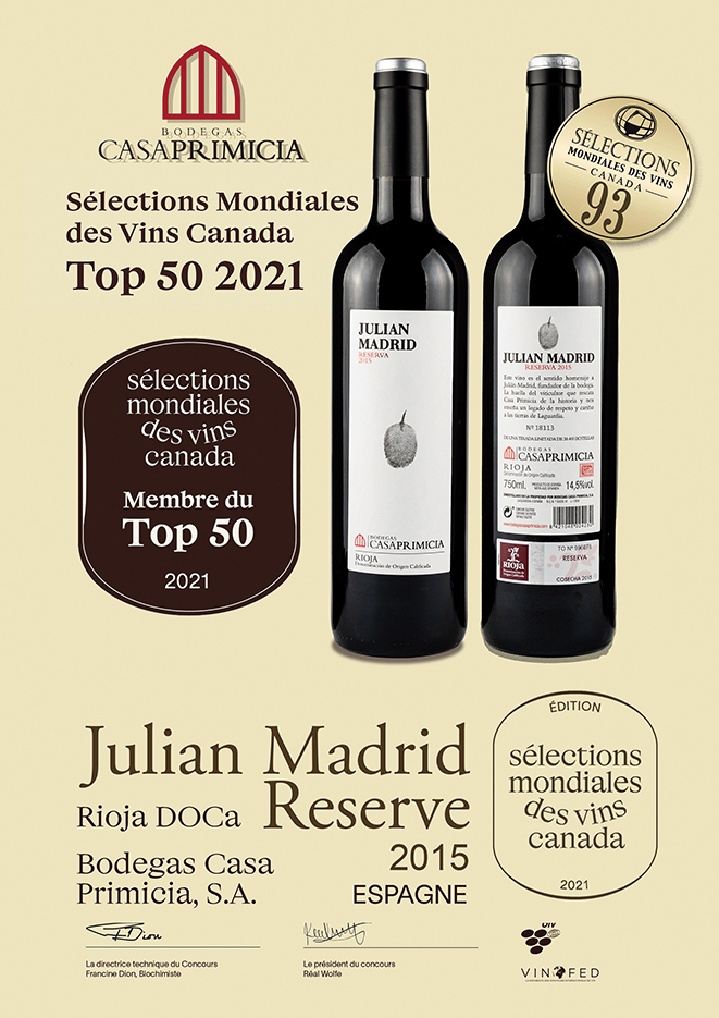 SELECTIONS MONDIALES CANADA Julian Madrid Top 50 2021.