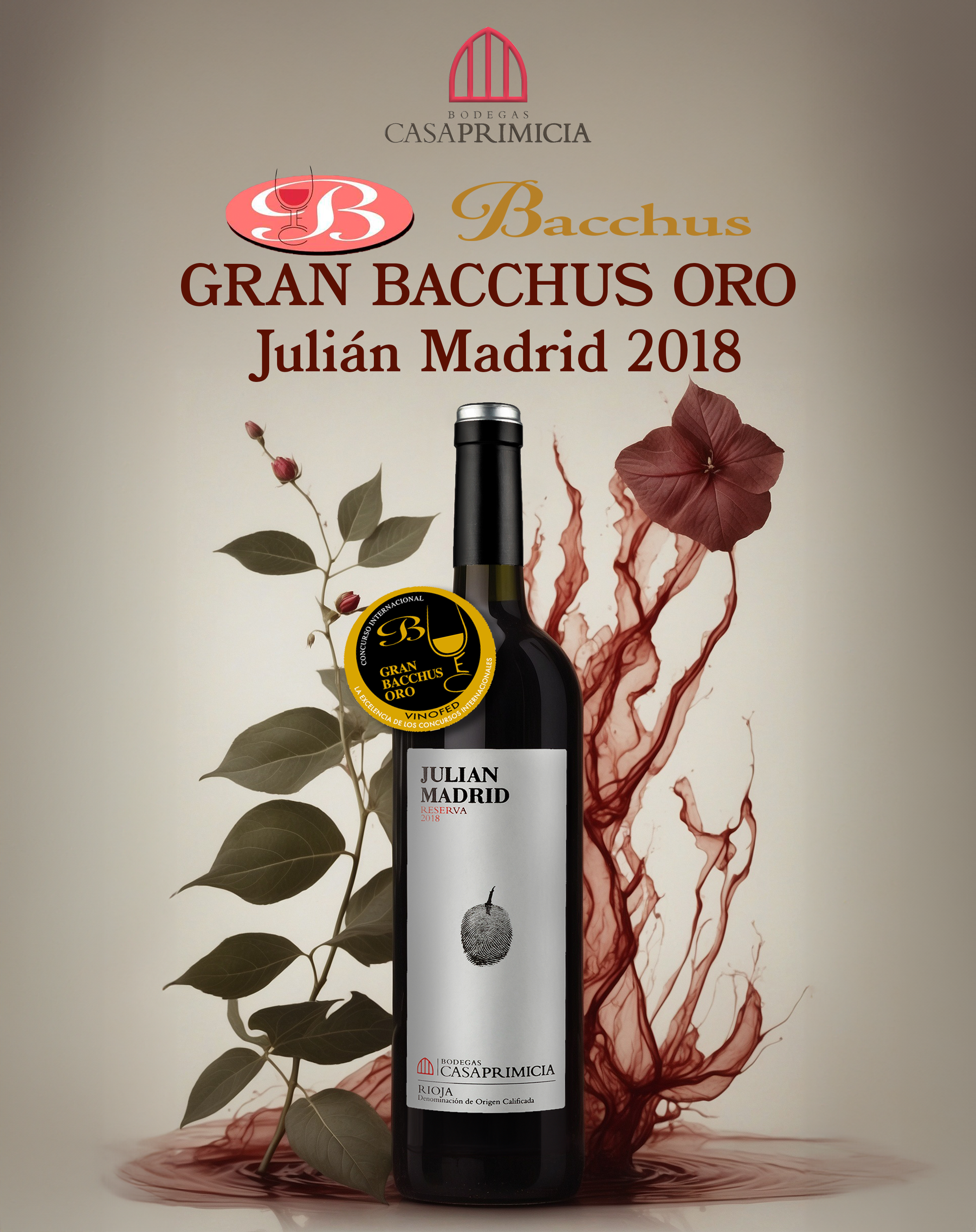 Premios Bacchus 2024 Bodegas Casa Primicia