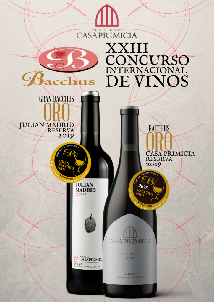 GRAN BACCHUS ORO 2025 CASA PRIMICIA