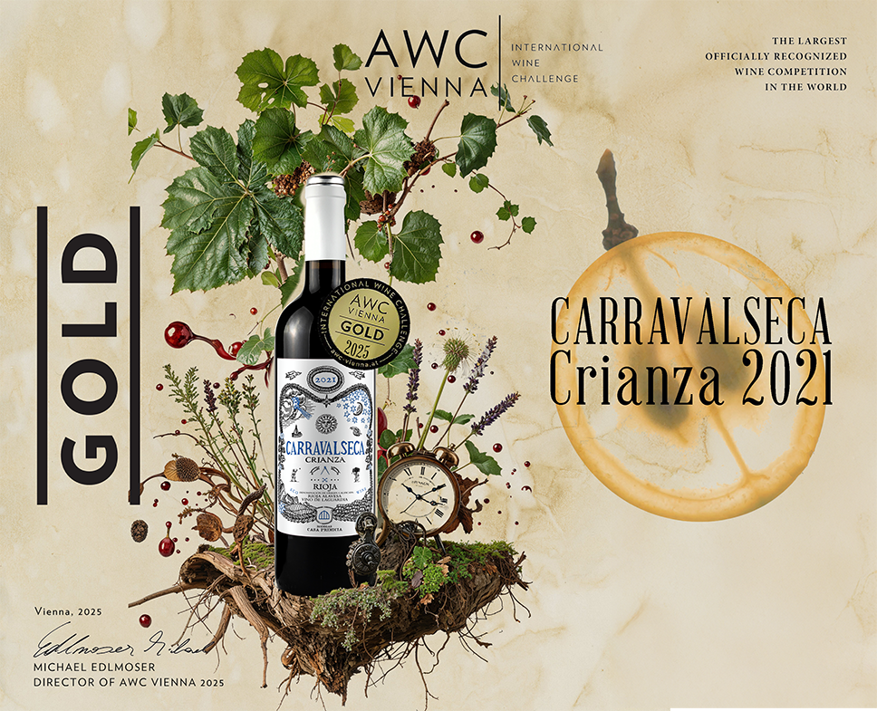 Carravalseca Crianza 2021, vino ecológico de Bodegas Casa Primicia, Medalla de Oro en AWC Vienna 2025